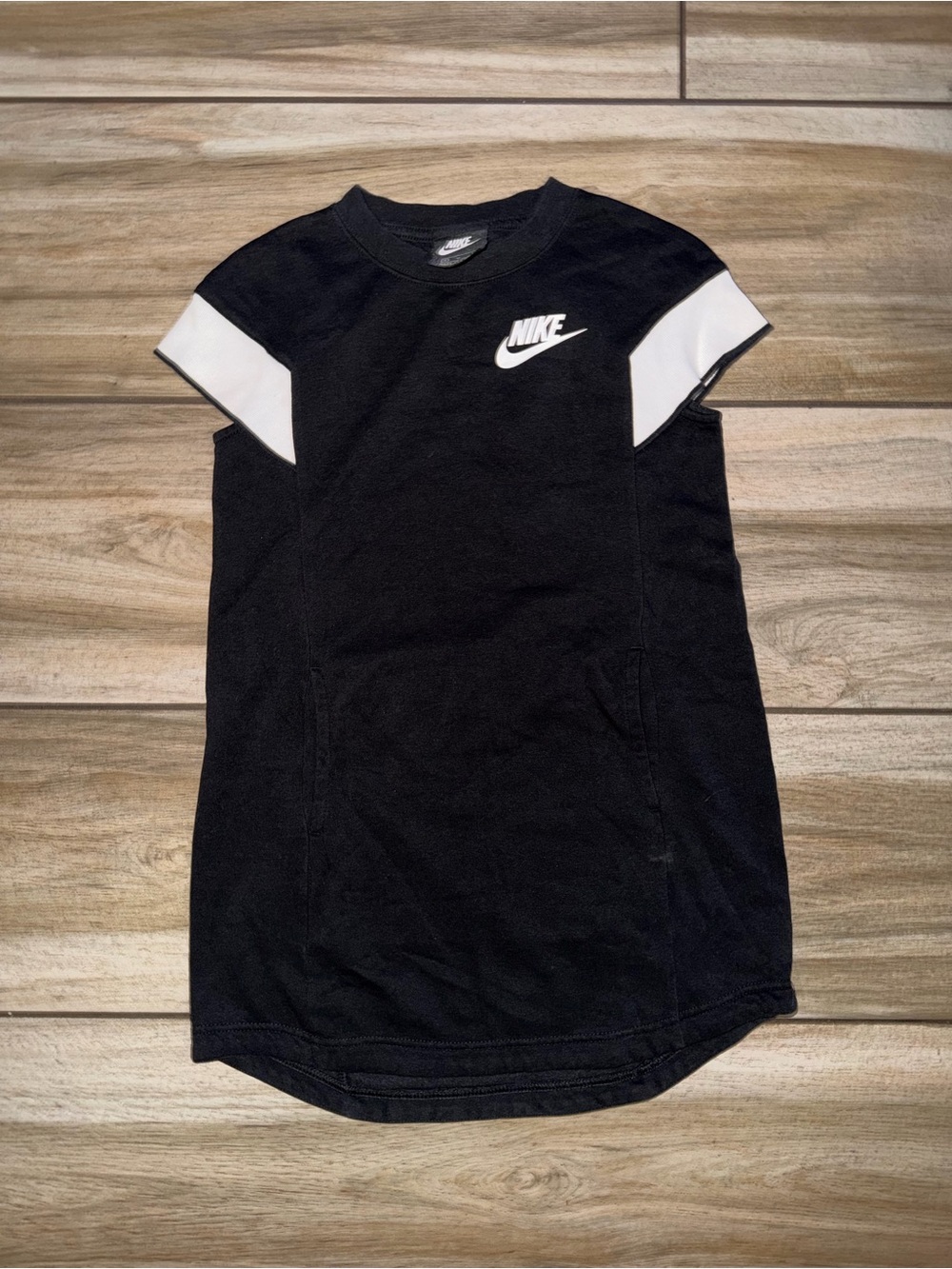 Nike Black & White Athletic Shirt Dress